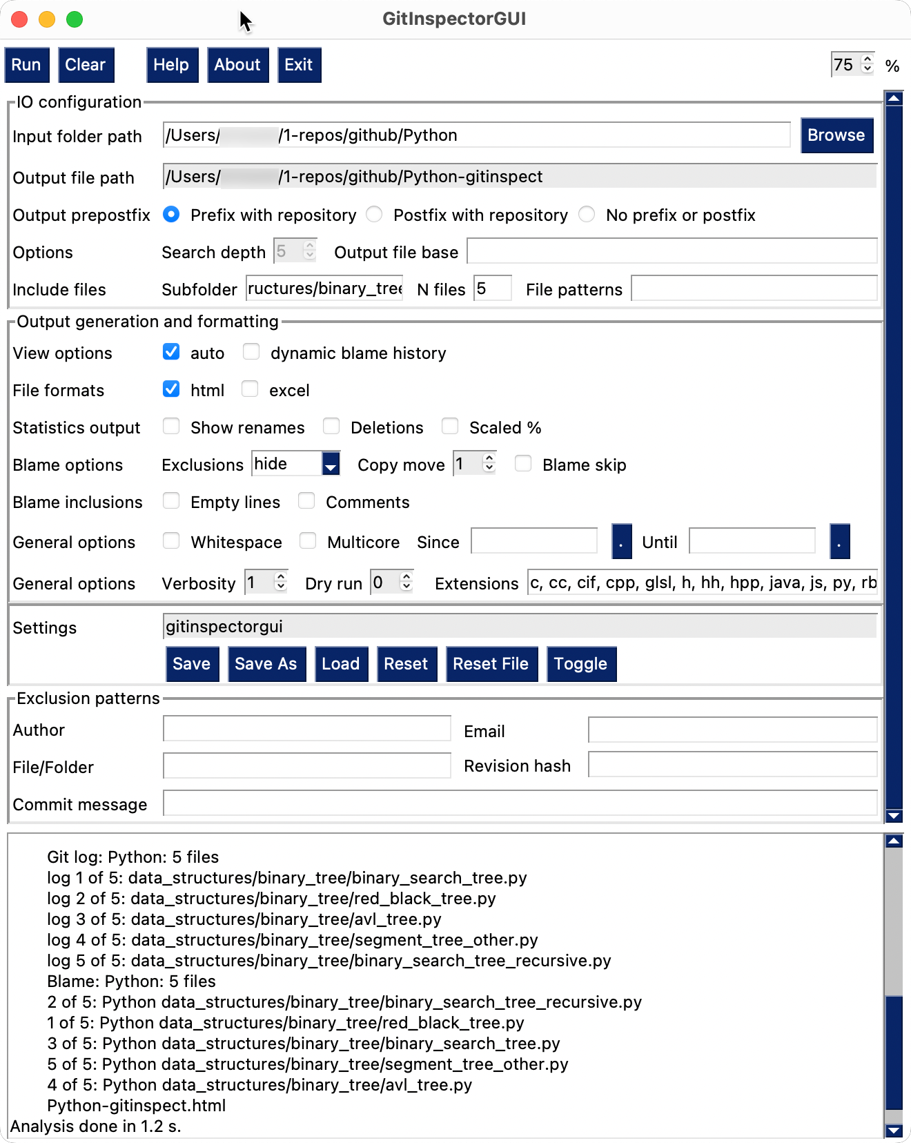 The GUI for the Python Algorithms project.